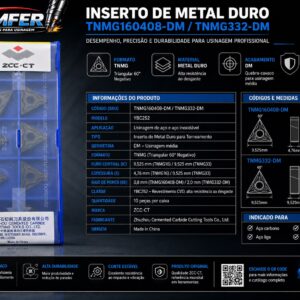 Home (zcc ct) inserto tnmg160408 dm ybc252