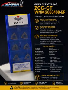 (ZCC-CT) - INSERTO WNMG060408-EF YBG 205 M20-M40 (c/10 und)