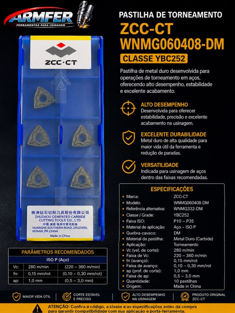 INSERTO ZCC-CT WNMG060408 YBC252