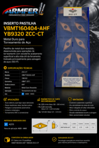 (ZCC-CT) - Inserto VBMT160404-AHF YB9320