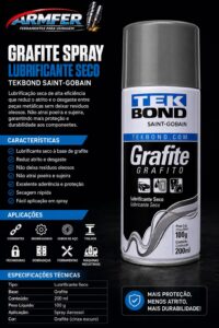 Grafite Spray Lubrificante Seco TEK-BOND