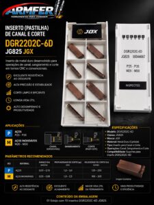 (JGX) - Inserto DGR2202C-6D JG825