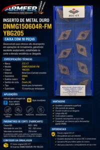 (ZCC-CT) - Inserto DNMG150604R-FM YBG205